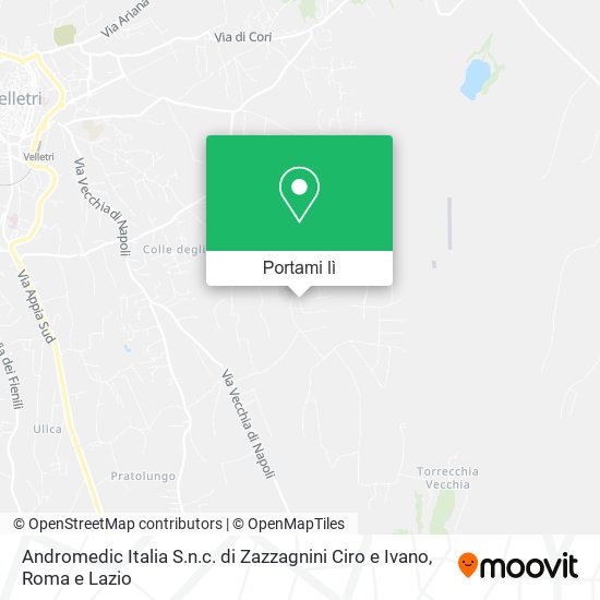 Mappa Andromedic Italia S.n.c. di Zazzagnini Ciro e Ivano