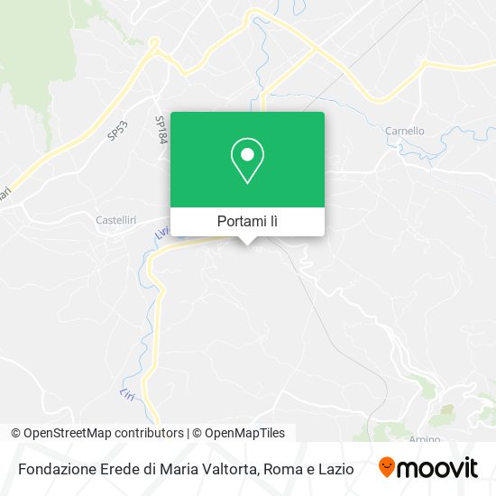Mappa Fondazione Erede di Maria Valtorta