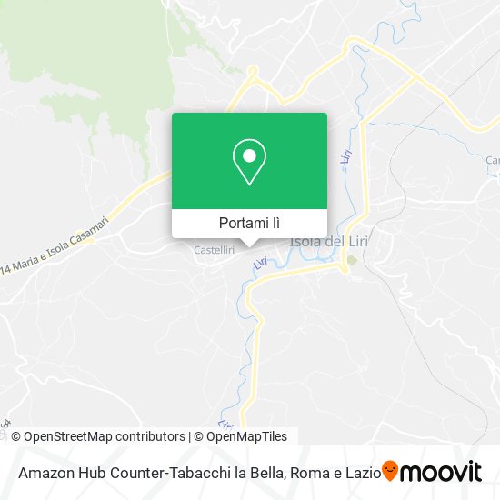 Mappa Amazon Hub Counter-Tabacchi la Bella