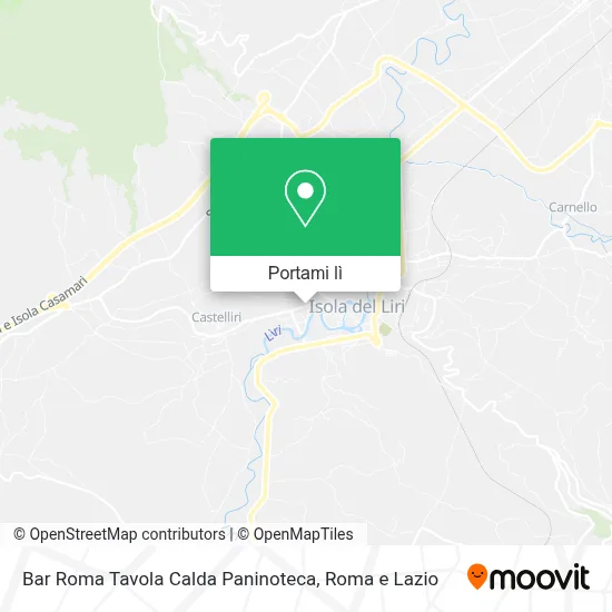 Mappa Bar Roma Tavola Calda Paninoteca