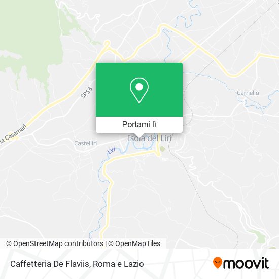 Mappa Caffetteria De Flaviis