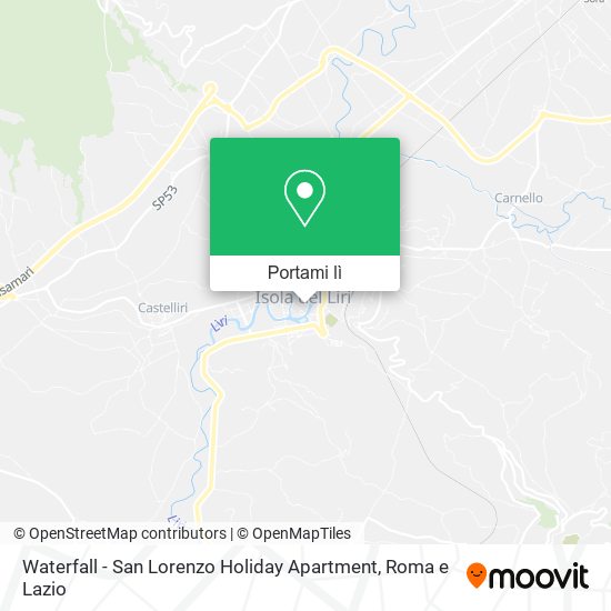 Mappa Waterfall - San Lorenzo Holiday Apartment