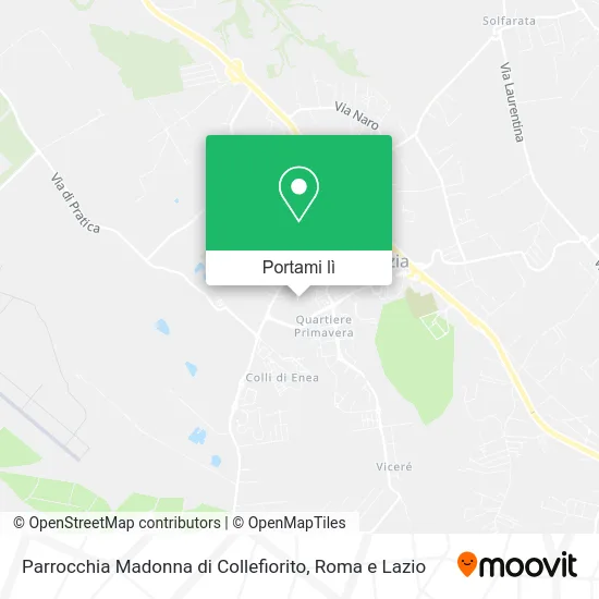 Mappa Parrocchia Madonna di Collefiorito