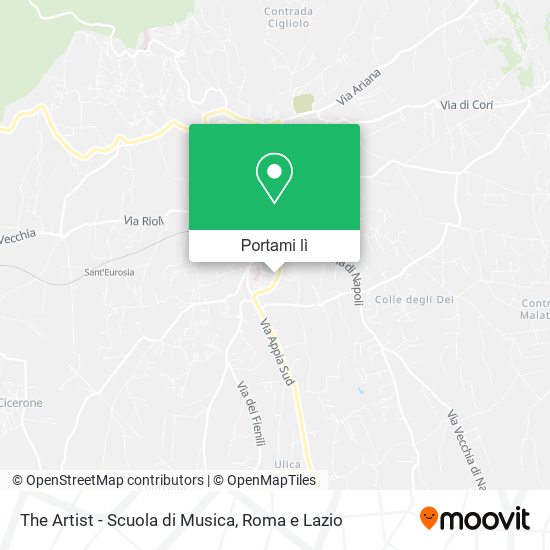 Mappa The Artist - Scuola di Musica