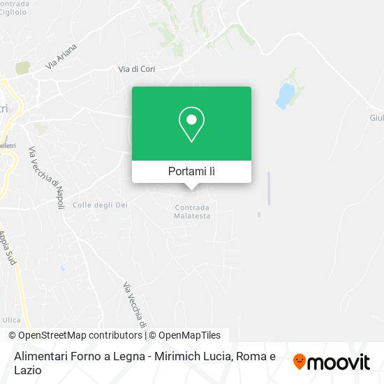 Mappa Alimentari Forno a Legna - Mirimich Lucia