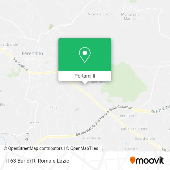 Mappa Il 63 Bar di R