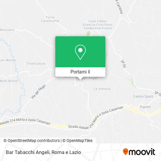 Mappa Bar Tabacchi Angeli