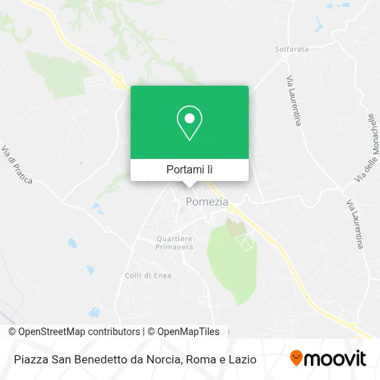 Mappa Piazza San Benedetto da Norcia