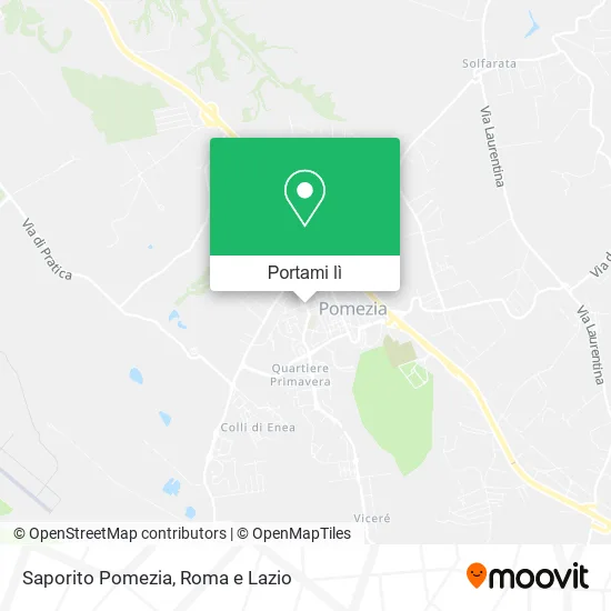Mappa Saporito Pomezia