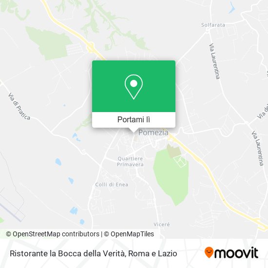 Mappa Ristorante la Bocca della Verità