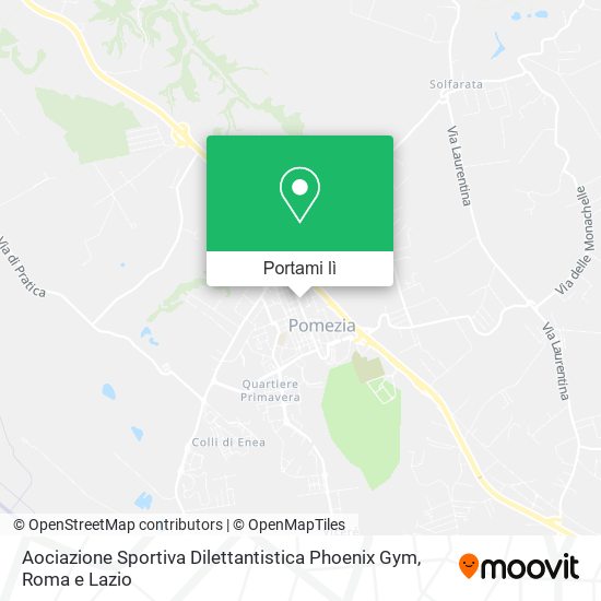 Mappa Aociazione Sportiva Dilettantistica Phoenix Gym