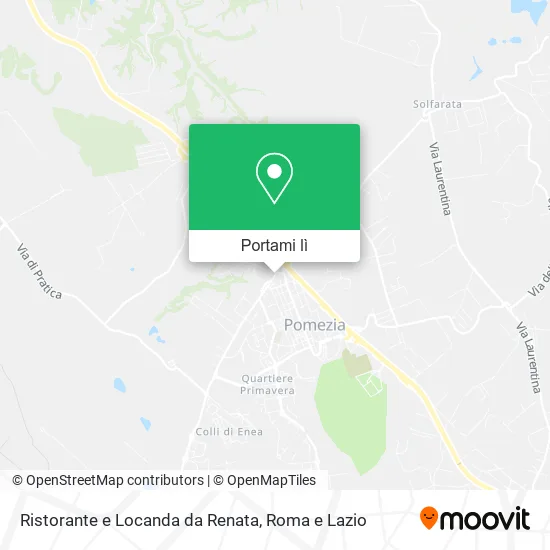 Mappa Ristorante e Locanda da Renata