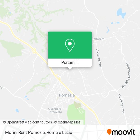 Mappa Morini Rent Pomezia