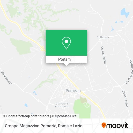 Mappa Croppo Magazzino Pomezia