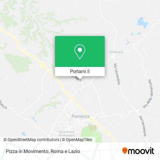 Mappa Pizza in Movimento