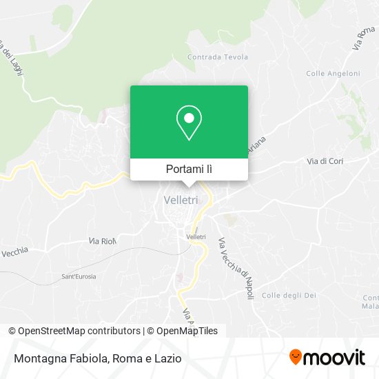 Mappa Montagna Fabiola