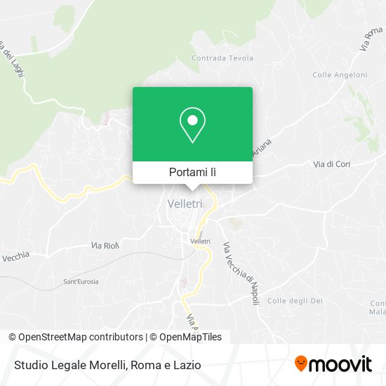 Mappa Studio Legale Morelli