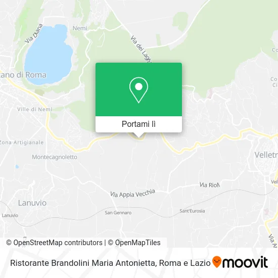 Mappa Ristorante Brandolini Maria Antonietta
