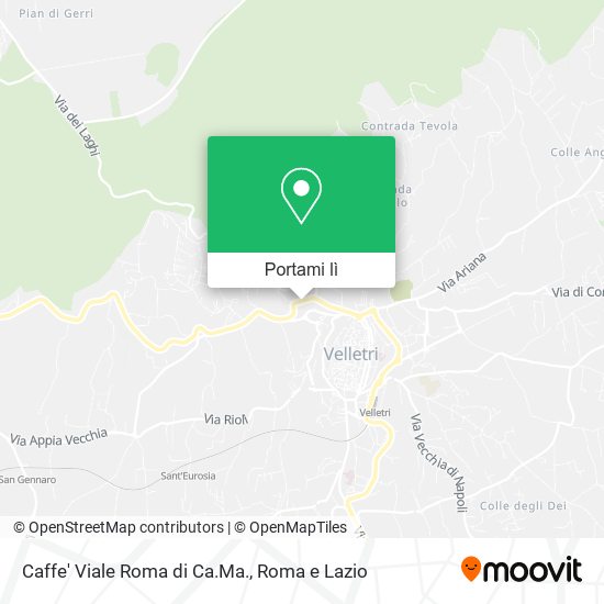 Mappa Caffe' Viale Roma di Ca.Ma.