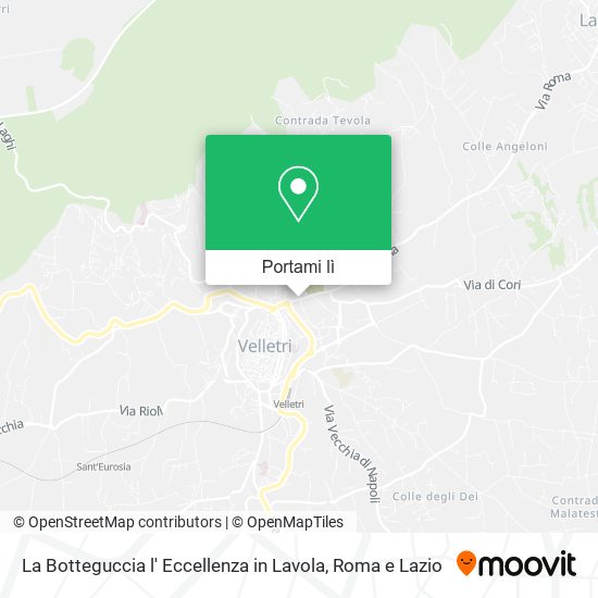 Mappa La Botteguccia l' Eccellenza in Lavola