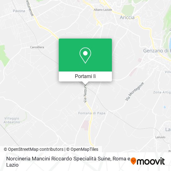 Mappa Norcineria Mancini Riccardo Specialità Suine