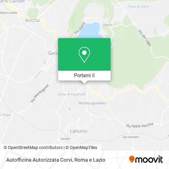 Mappa Autofficina Autorizzata Corvi