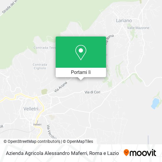 Mappa Azienda Agricola Alessandro Maferri
