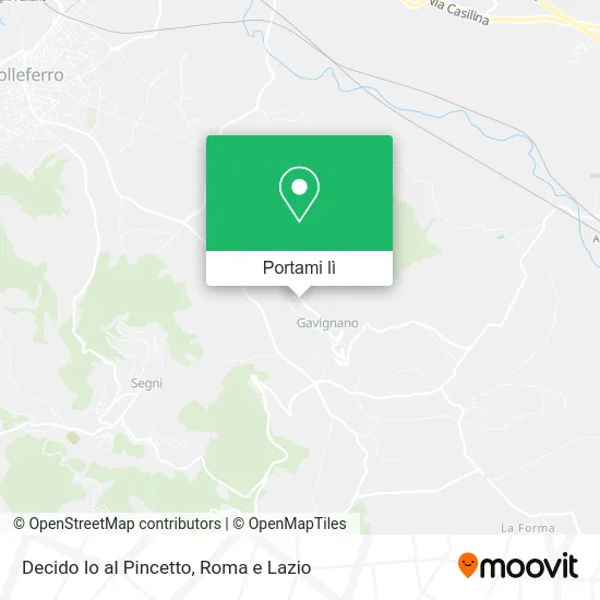 Mappa Decido Io al Pincetto