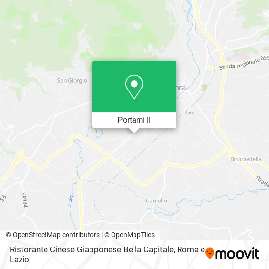 Mappa Ristorante Cinese Giapponese Bella Capitale