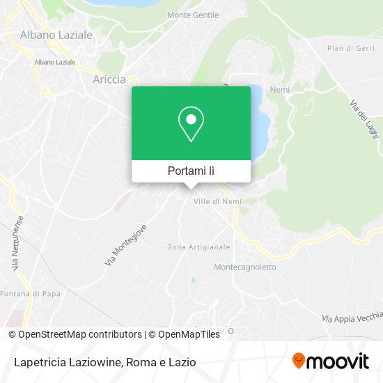 Mappa Lapetricia Laziowine