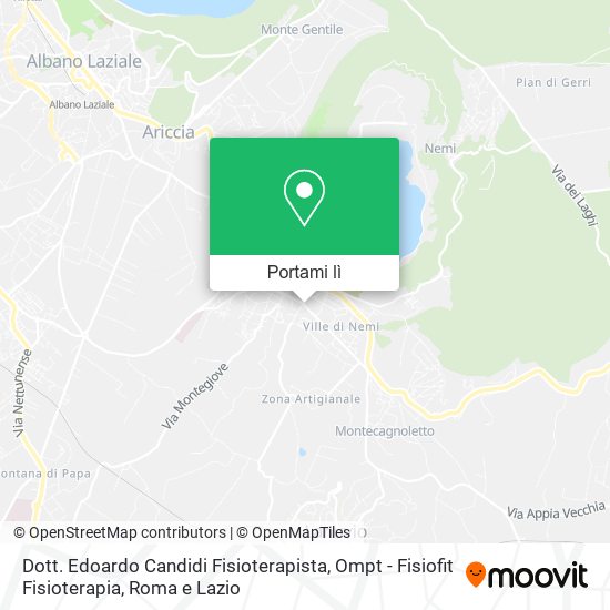 Mappa Dott. Edoardo Candidi Fisioterapista, Ompt - Fisiofit Fisioterapia