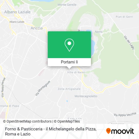 Mappa Forno & Pasticceria - il Michelangelo della Pizza