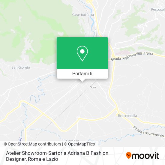 Mappa Atelier Showroom-Sartoria Adriana B.Fashion Designer