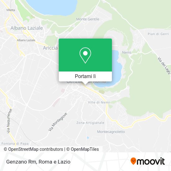 Mappa Genzano Rm