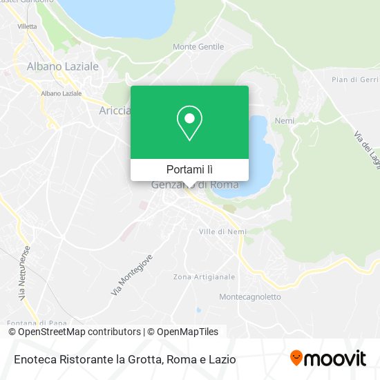 Mappa Enoteca Ristorante la Grotta