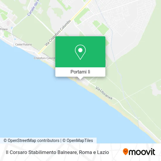 Mappa Il Corsaro Stabilimento Balneare