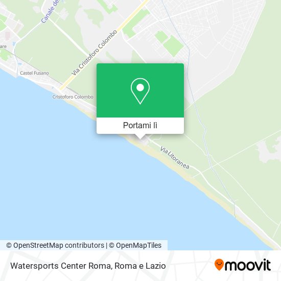 Mappa Watersports Center Roma