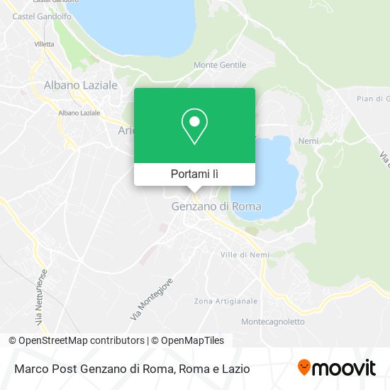 Mappa Marco Post Genzano di Roma