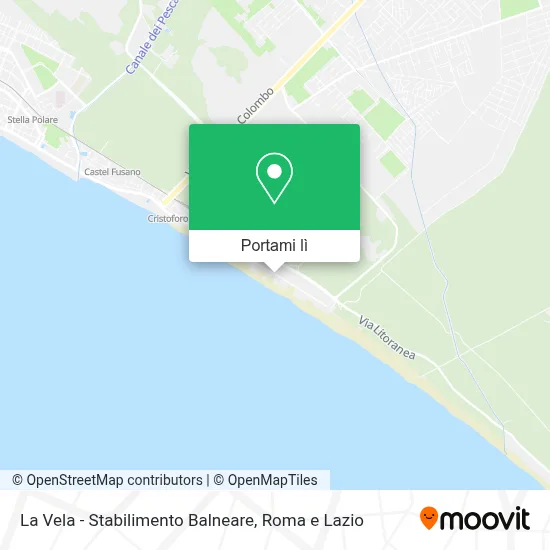 Mappa La Vela - Stabilimento Balneare