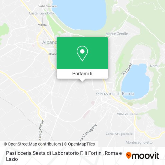 Mappa Pasticceria Sesta di Laboratorio F.lli Fortini