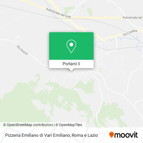 Mappa Pizzeria Emiliano di Vari Emiliano