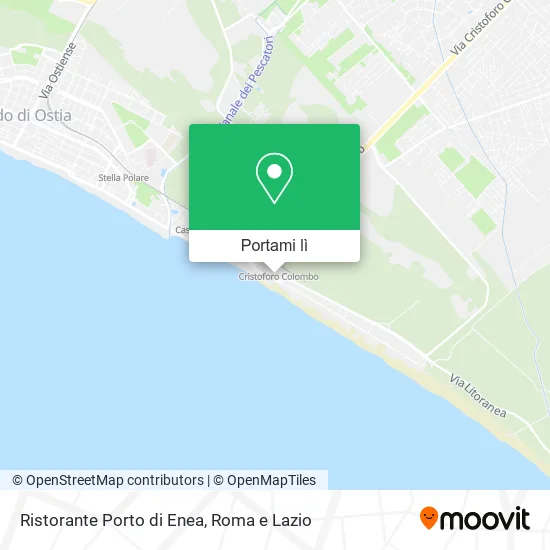 Mappa Ristorante Porto di Enea