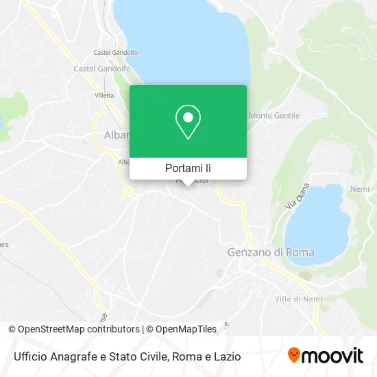 Mappa Ufficio Anagrafe e Stato Civile