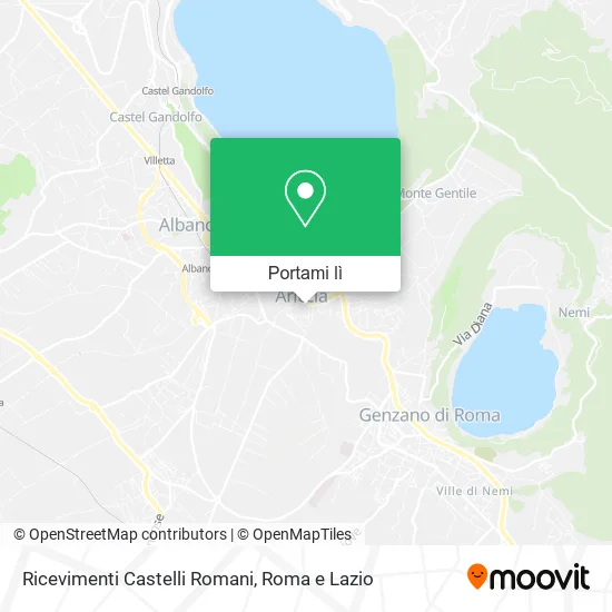 Mappa Ricevimenti Castelli Romani