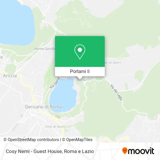 Mappa Cosy Nemi - Guest House