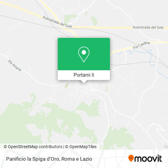 Mappa Panificio la Spiga d'Oro