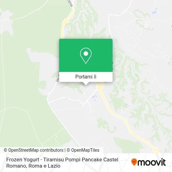 Mappa Frozen Yogurt - Tiramisu Pompi Pancake Castel Romano