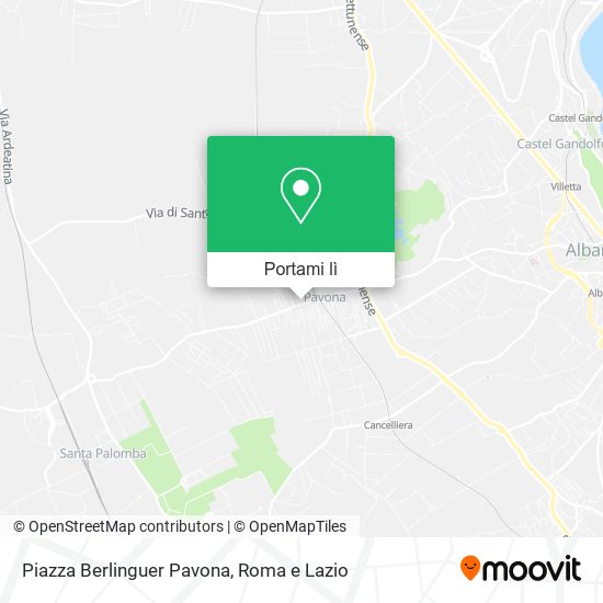 Mappa Piazza Berlinguer Pavona