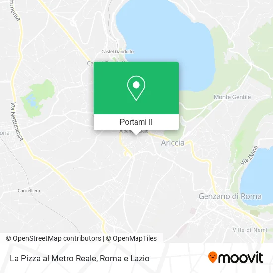 Mappa La Pizza al Metro Reale