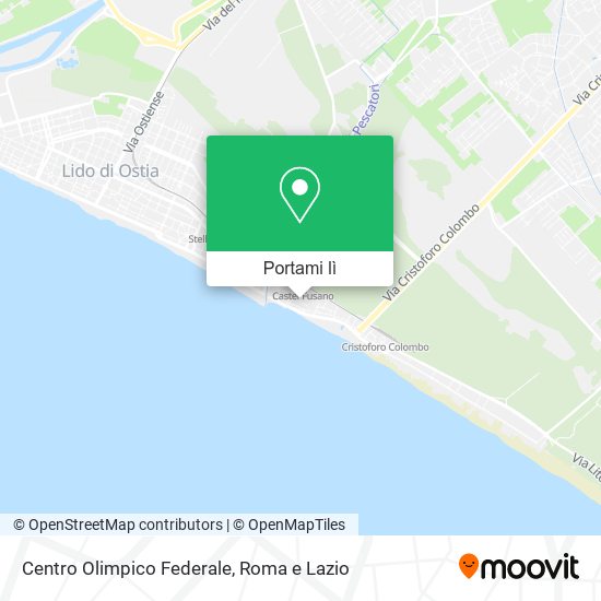 Mappa Centro Olimpico Federale